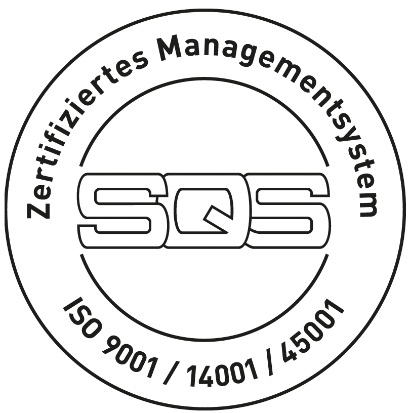 SQS Zertifiziertes Managementsystem ISO 9001 14001 45001 für Schoop Dach, Gartenbau, Blechbearbeitung und Photovoltaik im Aargau Schweiz